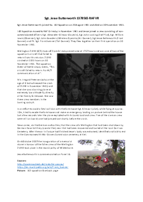 A preview of a PDF biography for Butterworth, Jesse